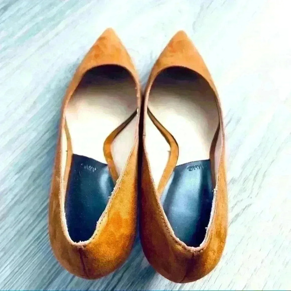 MANGO SUEDE BROWN KITTY HEELS WOMEN  SHOES SIZE 39 - Picture 13 of 16